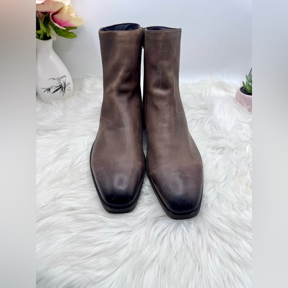 GR by Gordon Rush Sutherland Brown Leather Ankle Boots Size 10 Genuine Leather - Picture 3 of 10